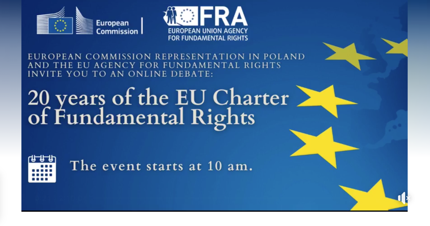 „20 years – The EU Charter of Fundamental Rights“ – FRA – EU Agency for Fundamental Rights: ‚Debating the rights of people in the EU‘ (7.12.2020):